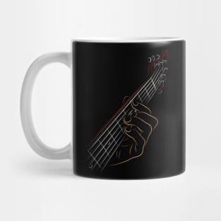 C Major Guitar Chord Shape Mug